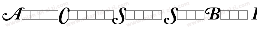AdobeCaslonSwash SemiBold Italic字体转换